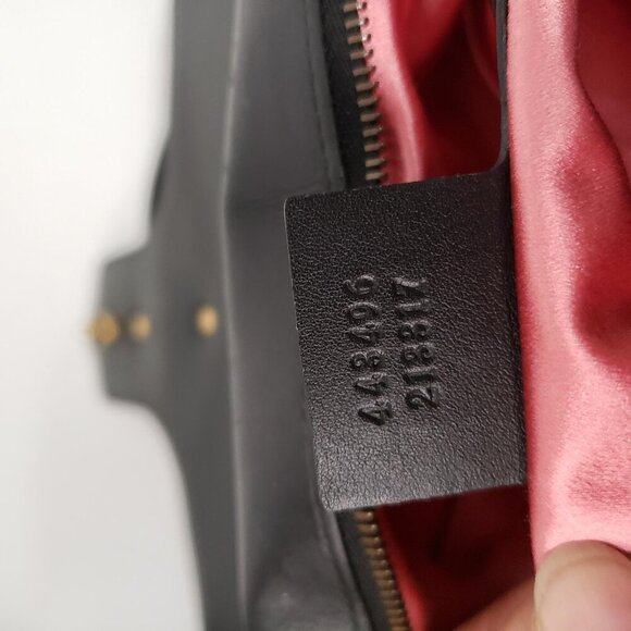 Gucci Marmont Large Black & White Shoulder Bag 675-100725 - Picture 14 of 16